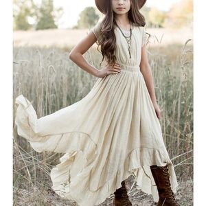 BRILEY DRESS IN ECRU size 7 Joyfolie girls maxi